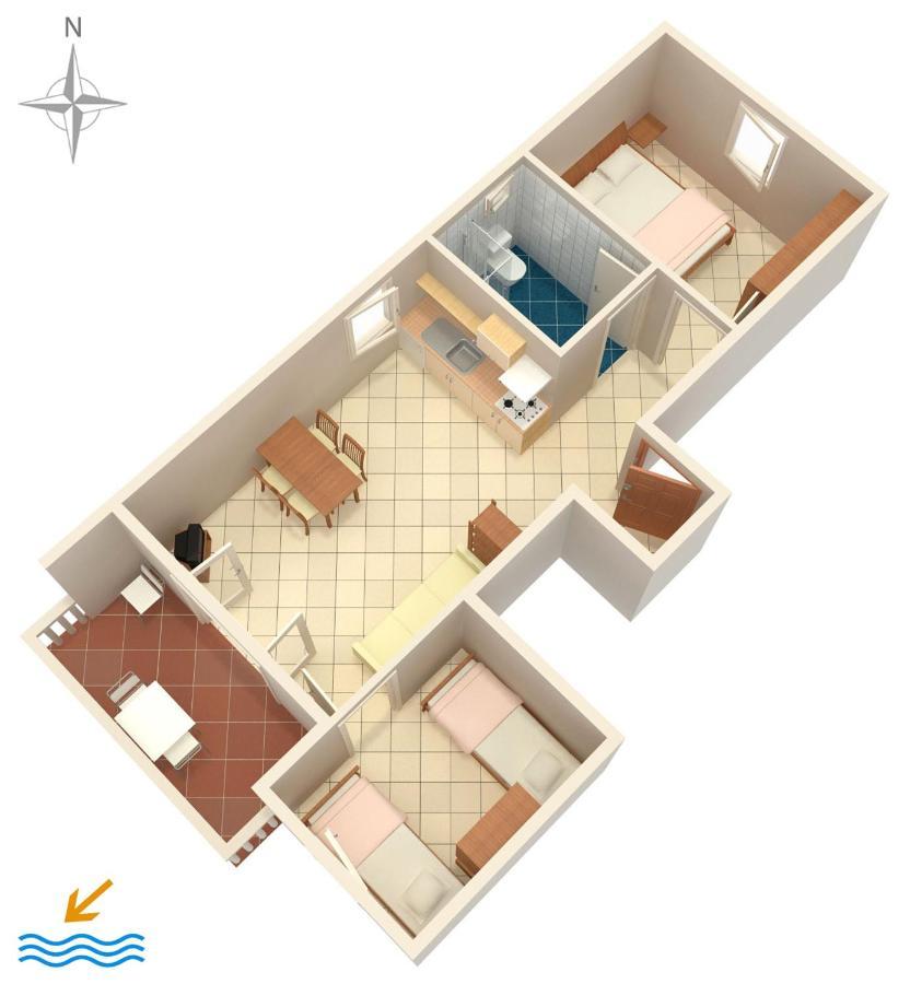 קולאן Apartments With A Parking Space Mandre, Pag - 6405 מראה חיצוני תמונה